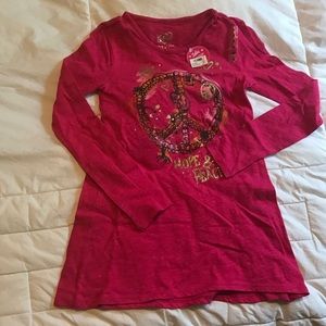 Justice peace long sleeve top